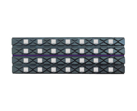 Diamond-Pattern-Ceramic-wPurple-strip---Glam Flex-Lag® Diamond Pattern Rubber Lagging